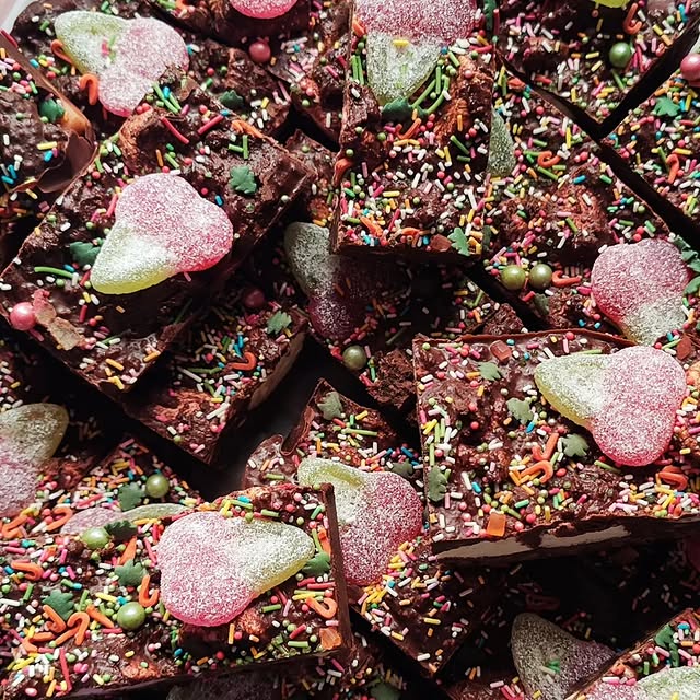 Chocolate brownie slices