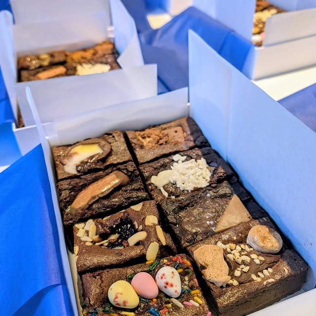 Seasonal mixed cakes by post box